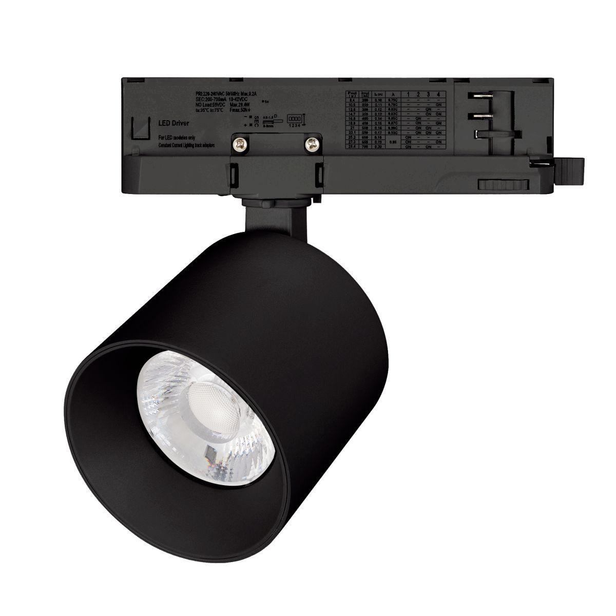 Трековый трехфазный светильник Arlight LGD-DYKE-4TR-R90-26W Day4000 (BK, 20 deg, 230V, DALI) (IP20 Металл) 058716 в Санкт-Петербурге
