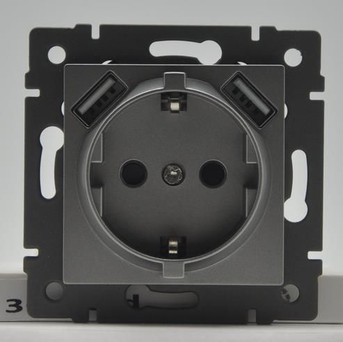 Механизм розетки с USB зарядкой Arlight SCT-MUAA-PL-GD-V (250V, 16A) 049821 в Санкт-Петербурге