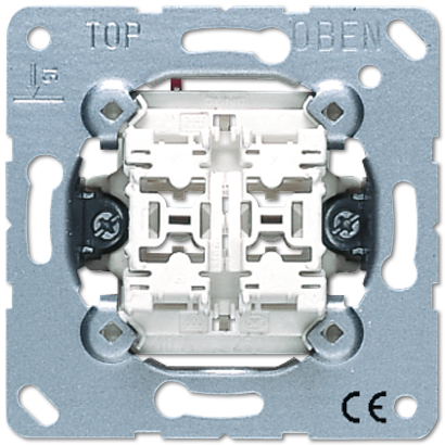 Выключатель 2-клавишный кнопочный (2 НО контакта) Jung 535U в Санкт-Петербурге