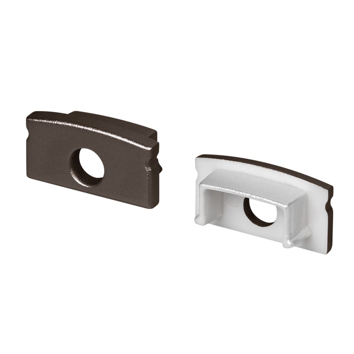 Заглушка Arlight LINE-1708 BROWN DEEP с отверстием (Пластик) 066316 в Санкт-Петербурге