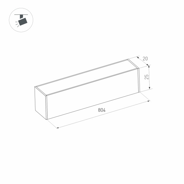 Трековый светильник Arlight Mag-Flat-25-L800-24W Day4000 034212 в Санкт-Петербурге