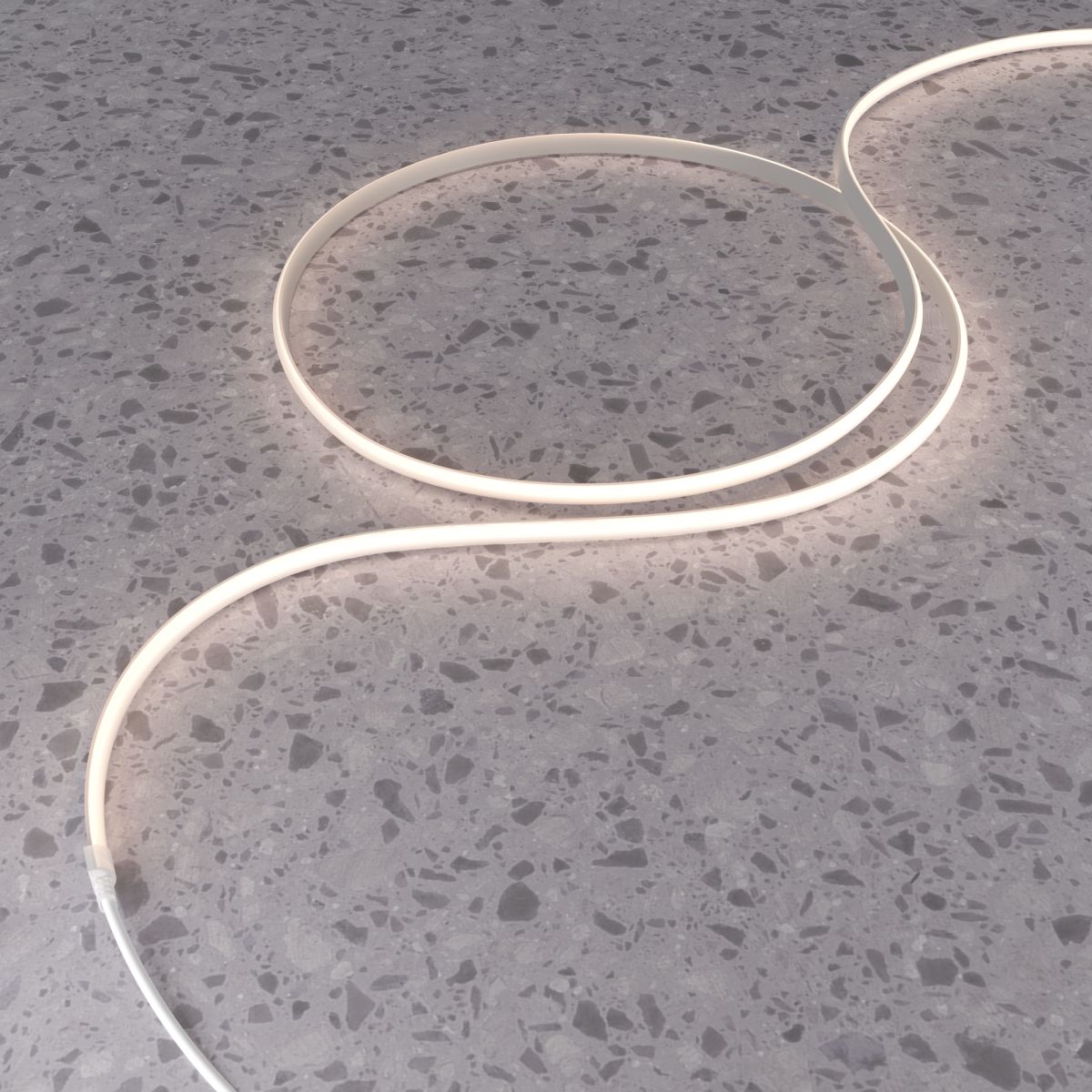 Термостойкий гибкий неон 13x7 24В 9,6Вт/м 3000K IP67 5м (вертикальный изгиб) 432054 в Санкт-Петербурге