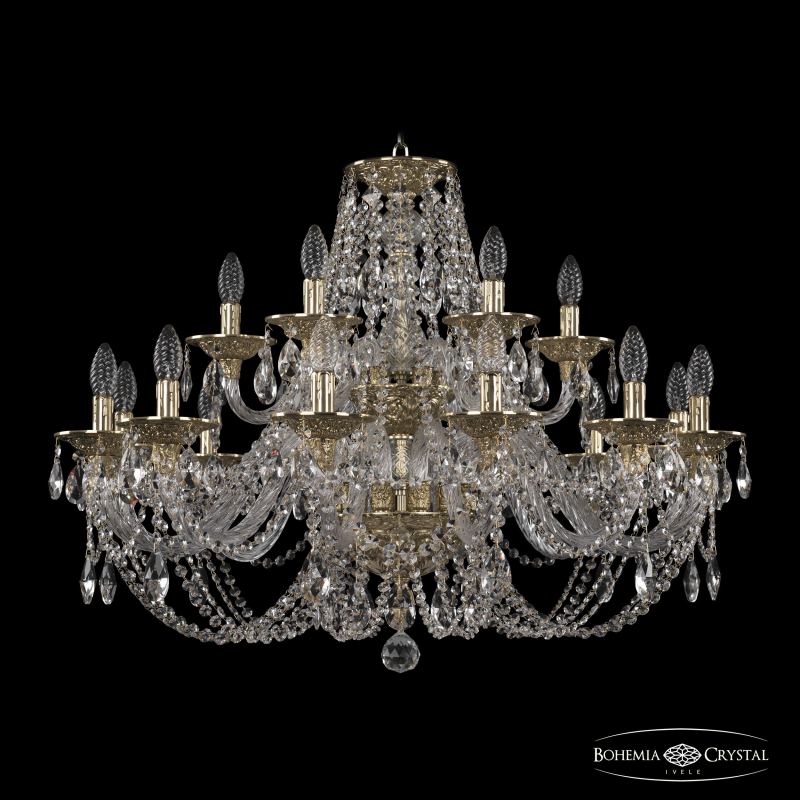 Подвесная люстра Bohemia Ivele Crystal 16106/12+6/300/2d G в Санкт-Петербурге