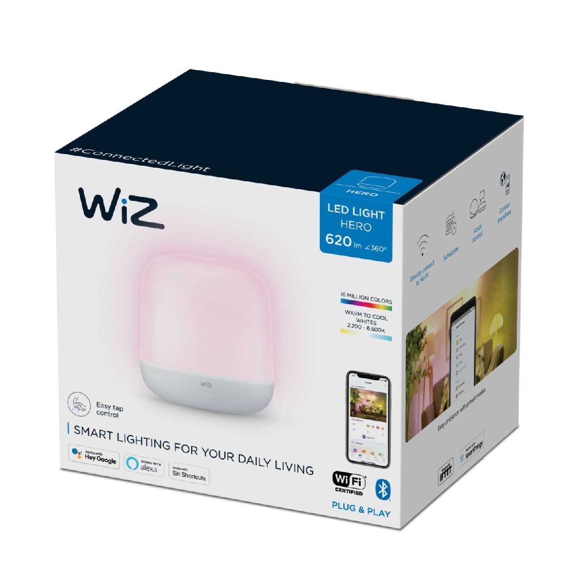 Умная настольная лампа Wiz Wi-Fi BLE Portable Hero white RGB 929002626701 в Санкт-Петербурге