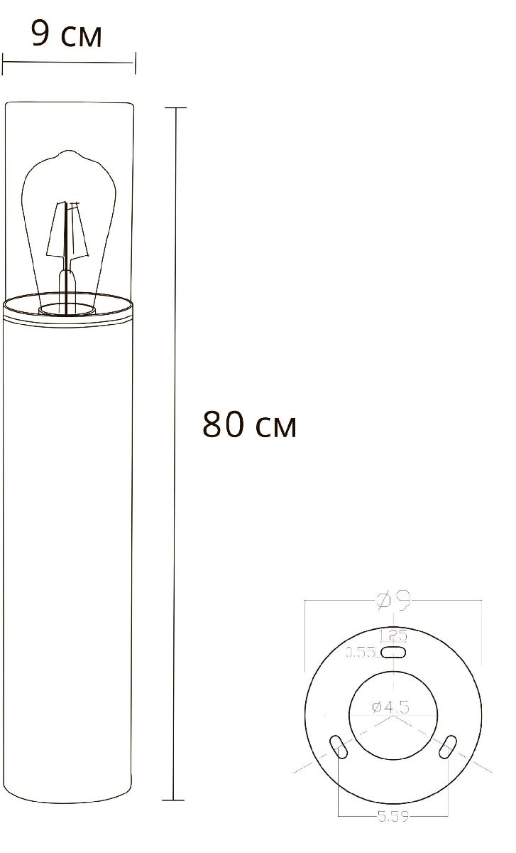 Ландшафтный светильник Arte Lamp Wazn A6218PA-1BK в Санкт-Петербурге