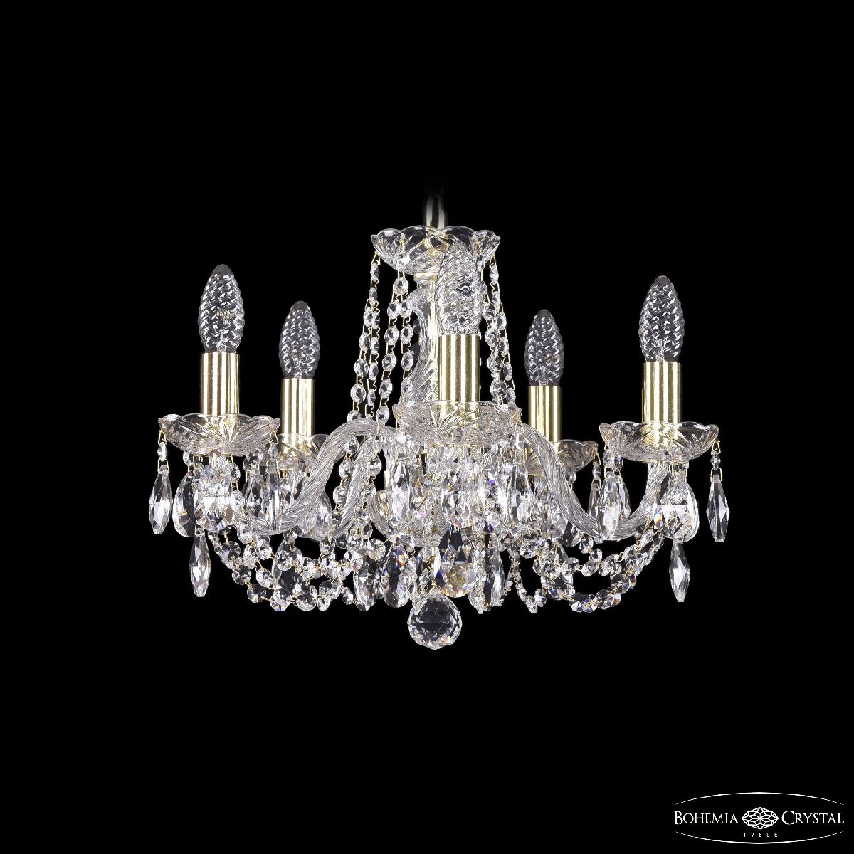 Подвесная люстра Bohemia Ivele Crystal 1402/5/141/h-60 G в Санкт-Петербурге