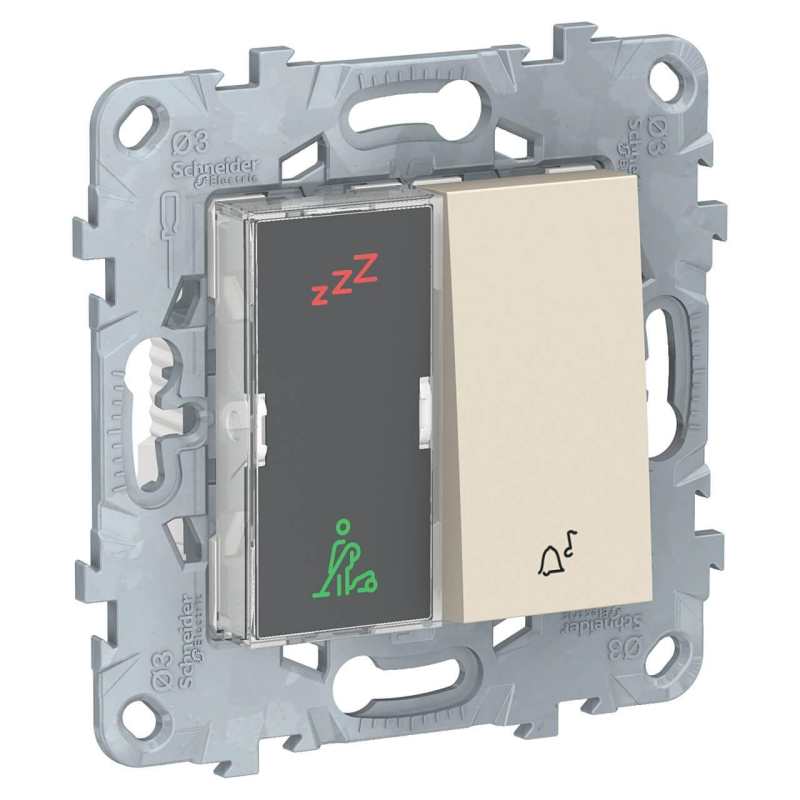 Дисплей гостиничного номера и кнопочный звонок Schneider Electric Unica New NU577744 в Санкт-Петербурге