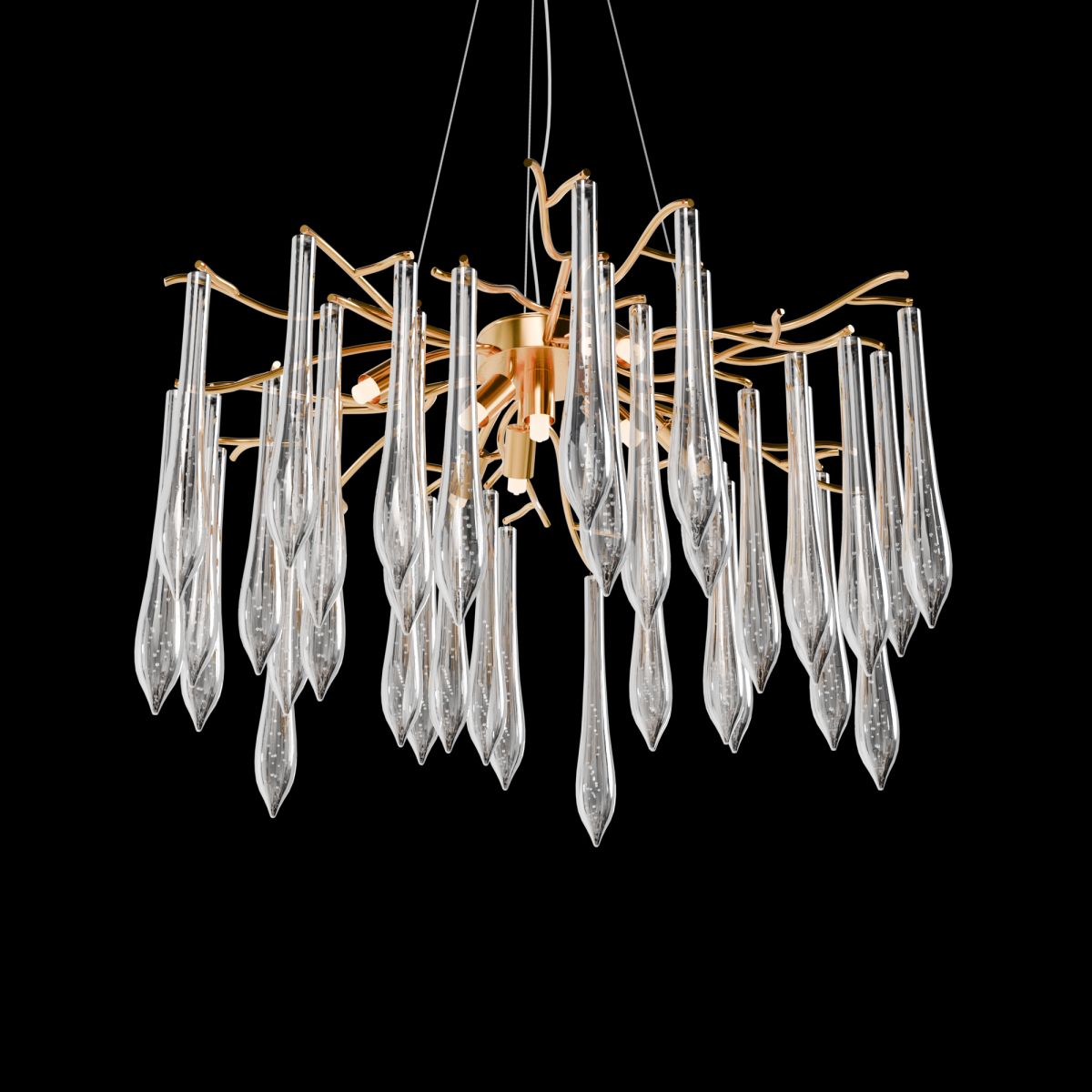 Подвесная люстра Lightera Dewdrop LE302L-8G в #REGION_NAME_DECLINE_PP#