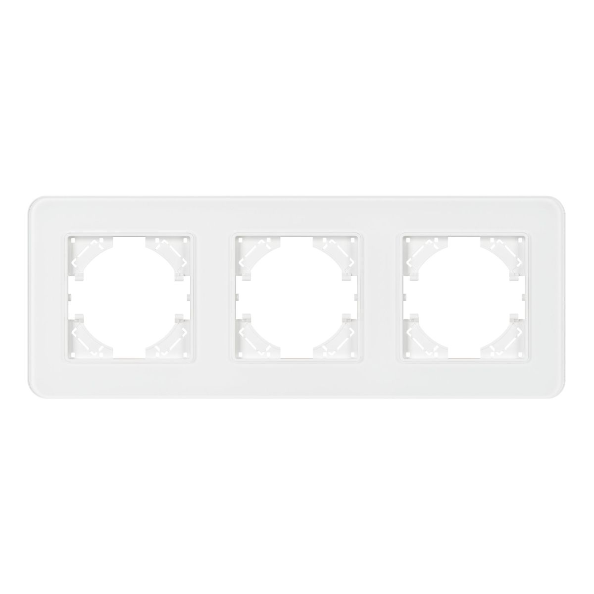 Рамка на 3 поста стеклянная Arlight FRM-OMALI-GS-3-WH 049696 в Санкт-Петербурге