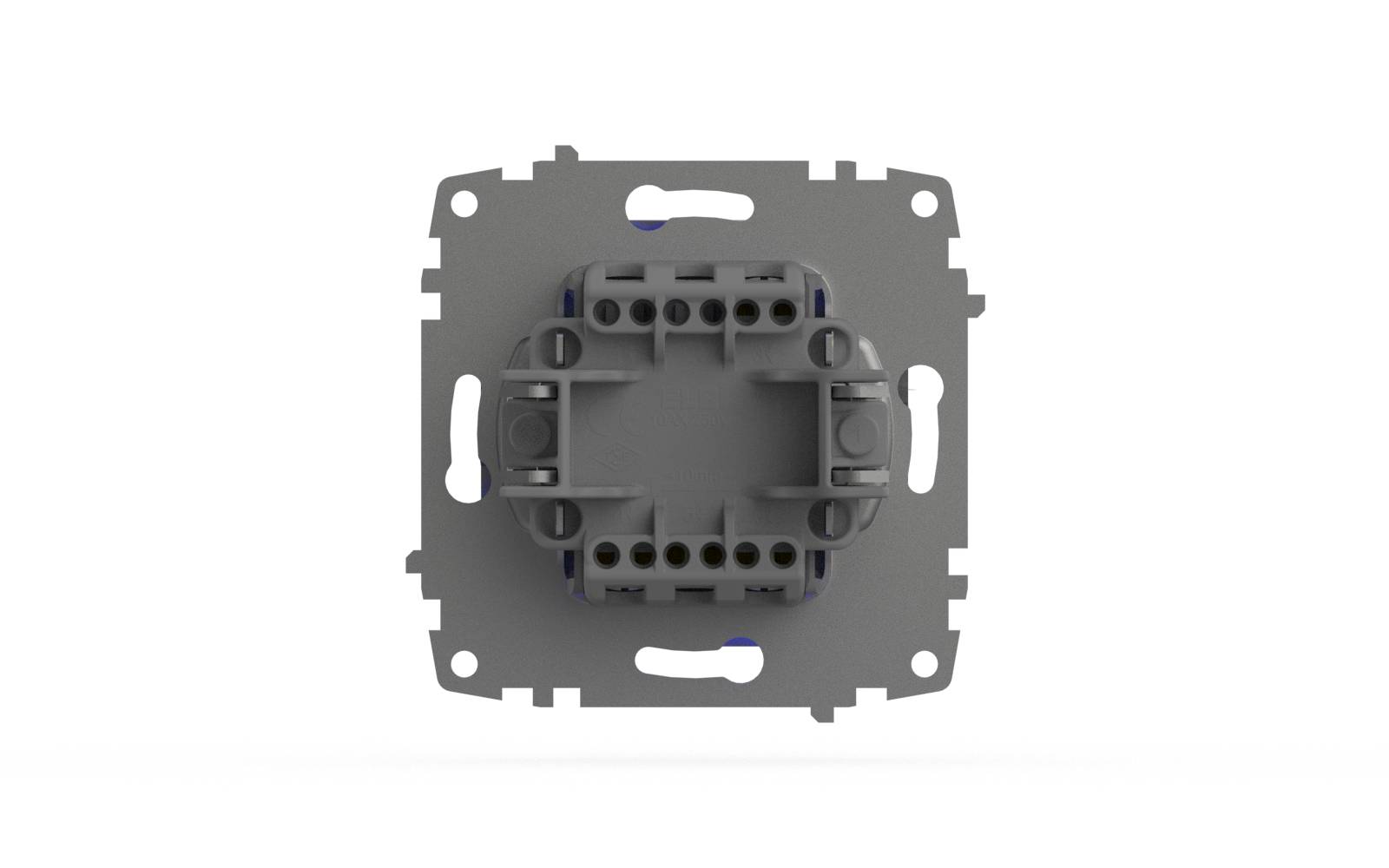 Выключатель двухклавишный с подсветкой ELBI Zena Vega 609-011000-203 в Санкт-Петербурге