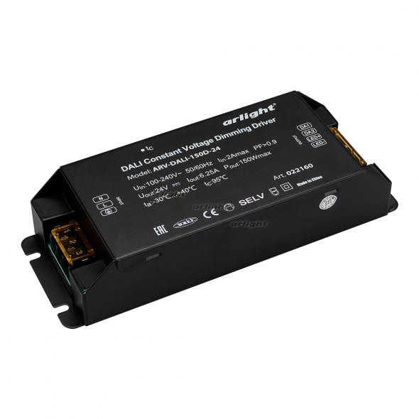 Блок питания Arlight ARV-DALI-150D-24 (24V, 6,25A, 150W, DALI, PFC) 022160 в Санкт-Петербурге