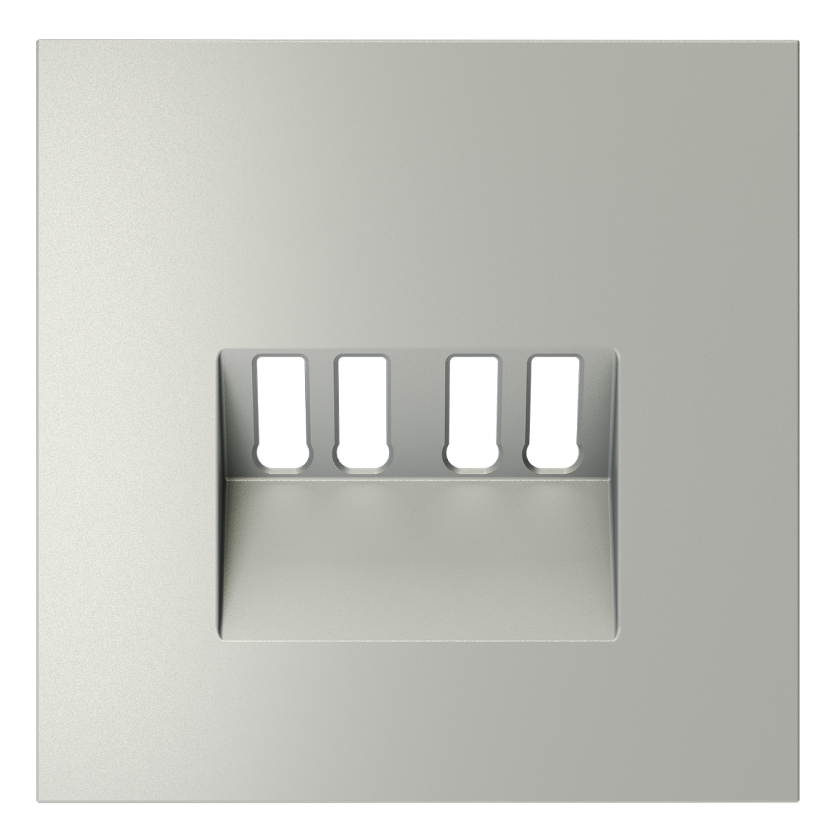 Накладка для розетки акустической 4-местной  Voltum S70 (сталь) VLS001505 в Санкт-Петербурге