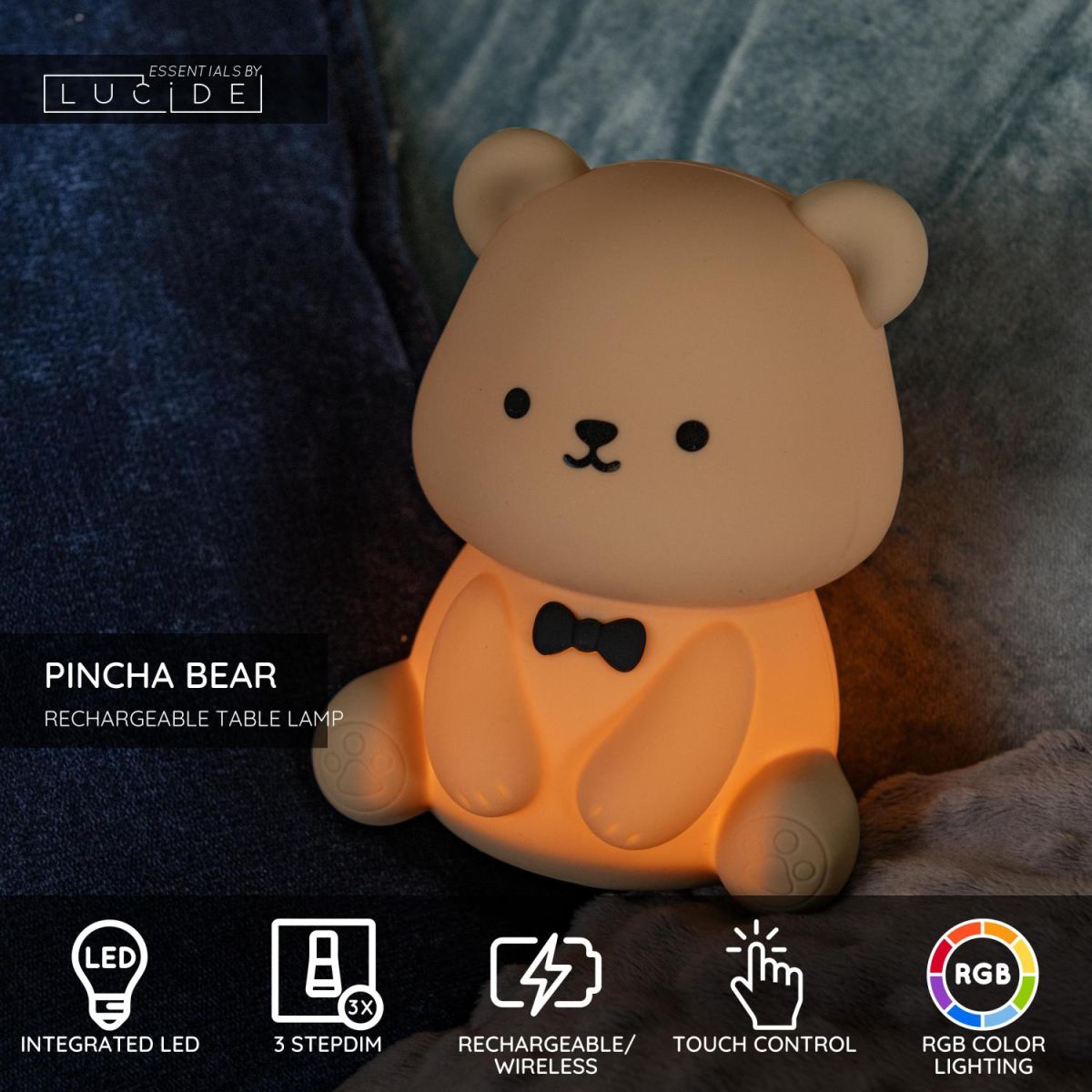 Настольная лампа Lucide Pincha Bear 54500/01/43 в Санкт-Петербурге