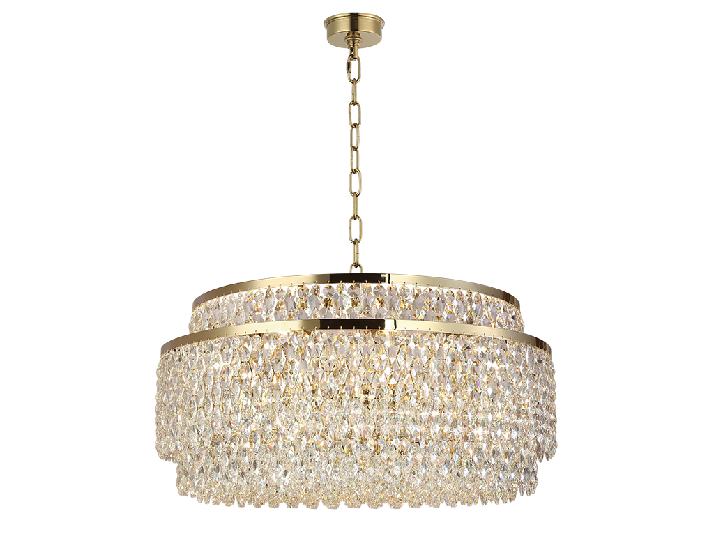 Подвесная люстра Newport Tiffany 8530/80 C gold polished М0070716 в Санкт-Петербурге