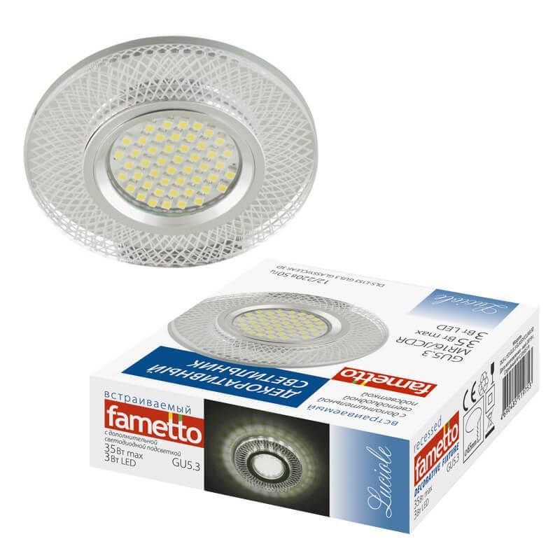 Встраиваемый светильник Fametto Luciole DLS-L153 GU5.3 GLASSY/CLEAR 3D в Санкт-Петербурге