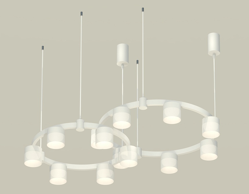 Комплект подвесного светильника Ambrella Light Techno Ring XR92081002 (A9208x2, C9236, C9231, N8402) в Санкт-Петербурге