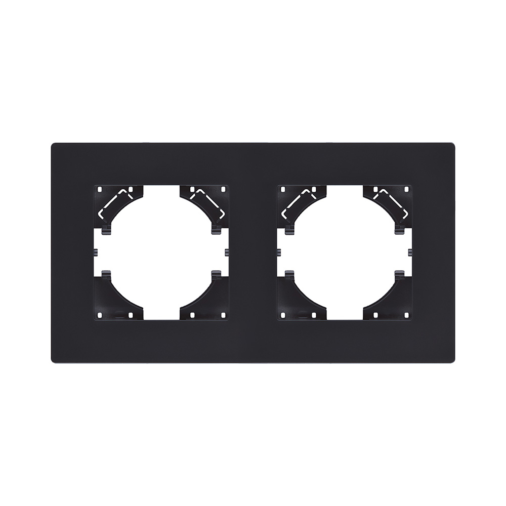 Рамка 2-постовая, черный матовый Kollinger Aspekt AT2BM в #REGION_NAME_DECLINE_PP#