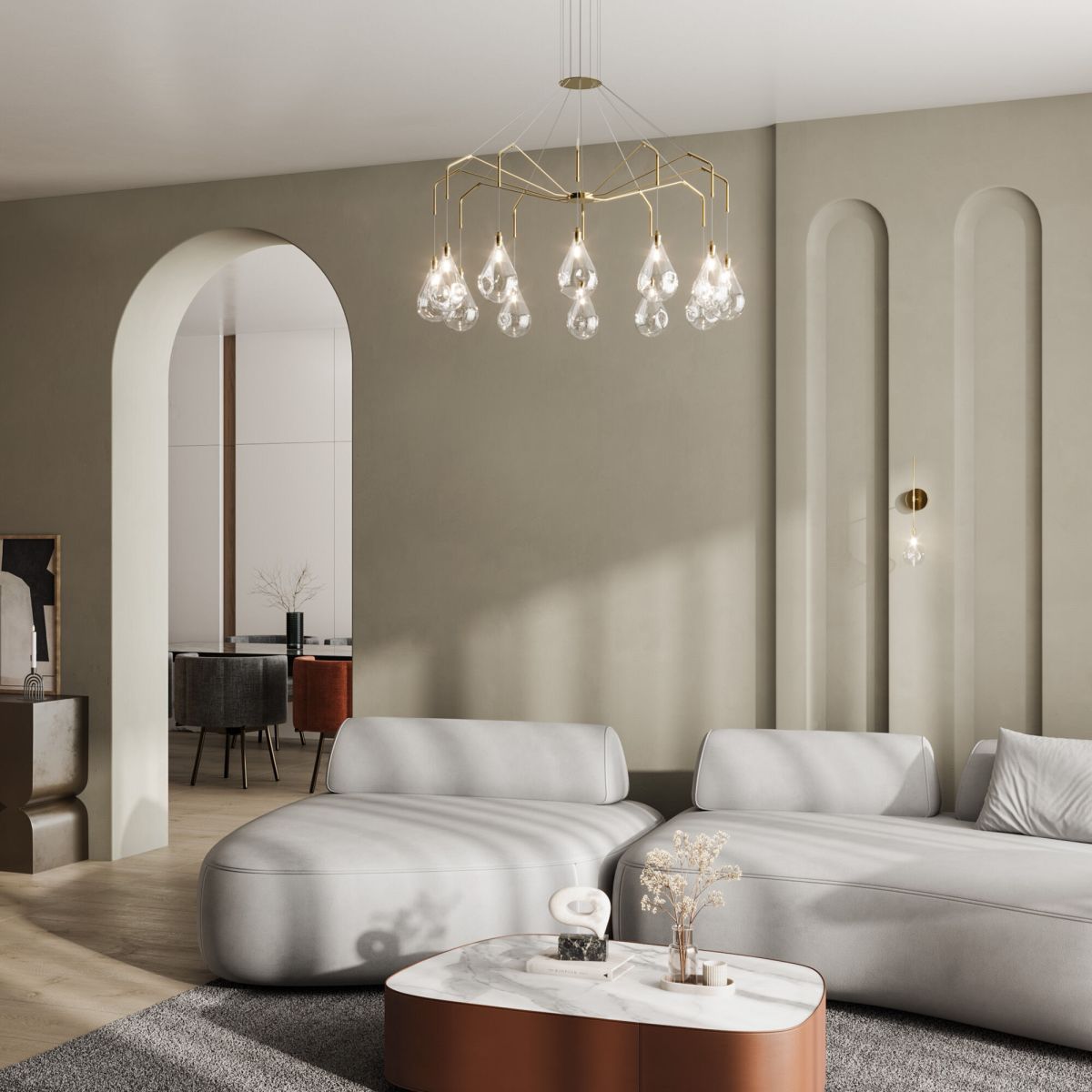 Подвесная люстра Eurosvet Birne 201002/12 латунь Smart a071499 в Санкт-Петербурге