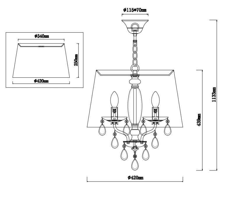 Подвесной светильник Vele Luce Zoom VL10122P08 в Санкт-Петербурге