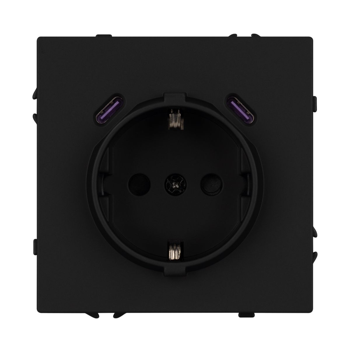 Механизм розетки с USB зарядкой Arlight SCT-NOBE-MUCC-SFPL-BK (230V, 16A) 061813 в Санкт-Петербурге