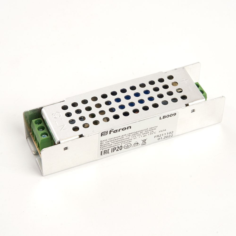 Блок питания для светодиодной ленты Feron LB009 12V 36W IP20 3A 176-264В 48007 в Санкт-Петербурге