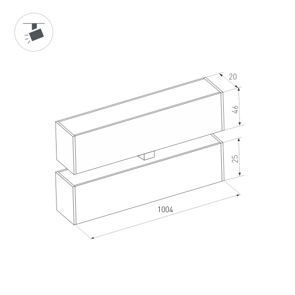 Трековый светильник Arlight Mag-Flat-Fold-25-S1004-30W Warm3000 034242 в Санкт-Петербурге