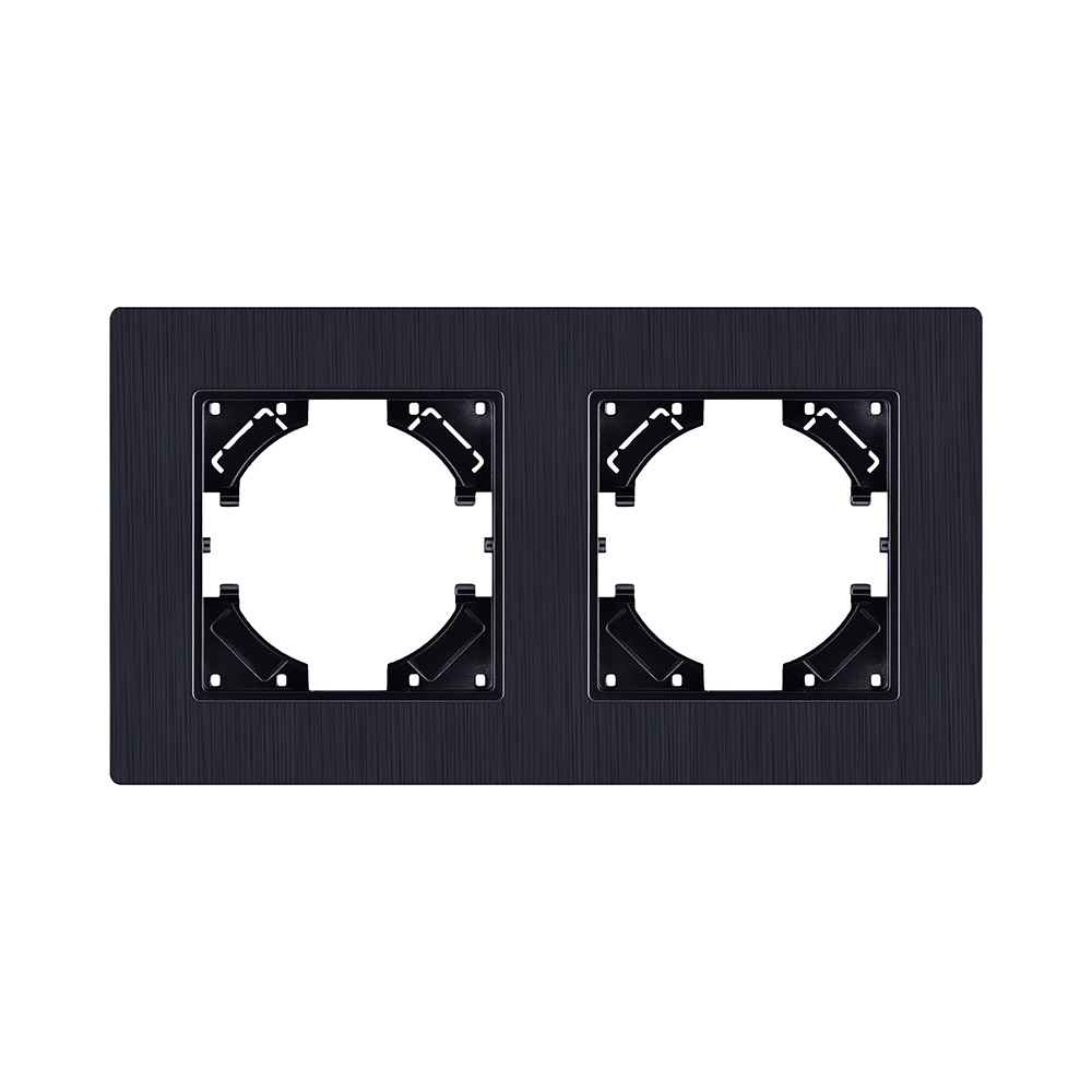 Рамка 2-постовая, черный Kollinger Eleganz Plex EP2BK в #REGION_NAME_DECLINE_PP#