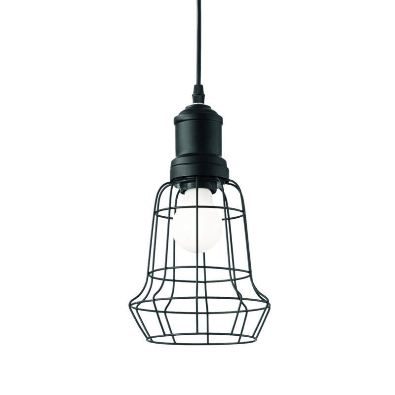 Подвесной светильник Ideal Lux Cage SP1 Square Nero 129259 в Санкт-Петербурге