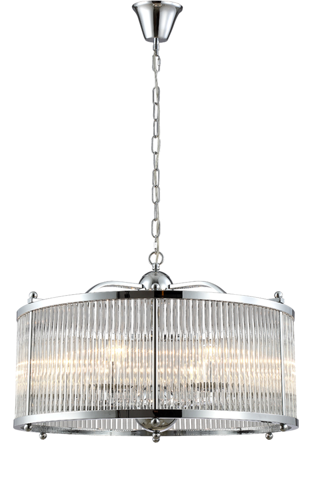 Подвесная люстра Crystal Lux Tadeo TADEO SP6 D600 CHROME/TRANSPARENTE в #REGION_NAME_DECLINE_PP#