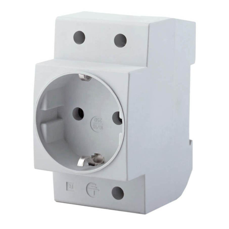 Розетка на DIN-рейку 2P+PE Feron Stekker с/з 16A 250V серая PST16901401 39171 в Санкт-Петербурге