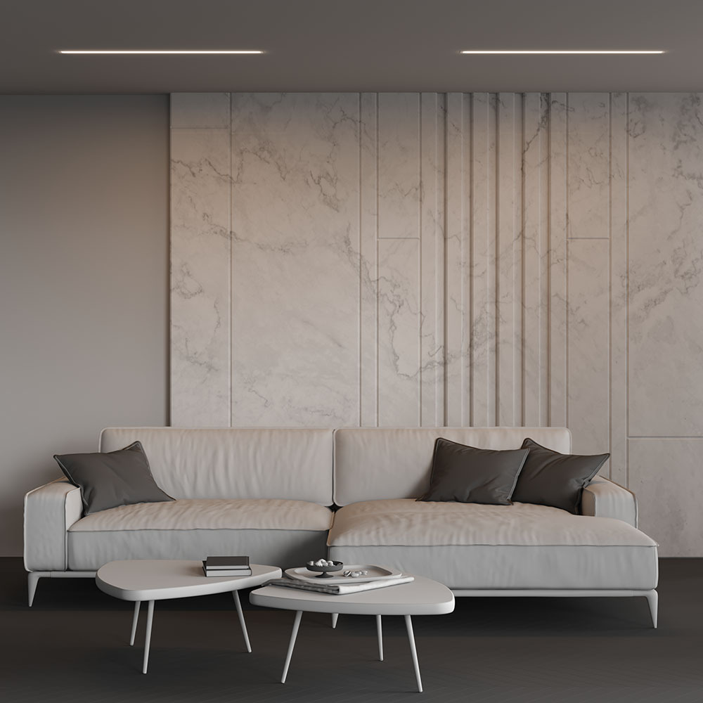 Линейный встраиваемый светильник Maytoni Technical 3000K 50x35 (Серебро, 1 м) LL313003 в #REGION_NAME_DECLINE_PP#