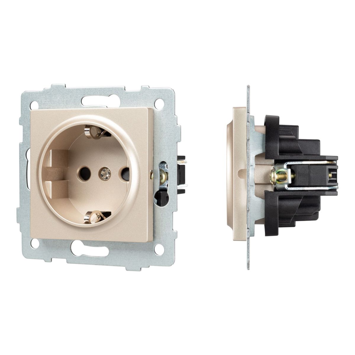 Механизм электрической розетки Arlight SCT-MEU1-PL-GD-V (250V, 16A) 049817 в Санкт-Петербурге