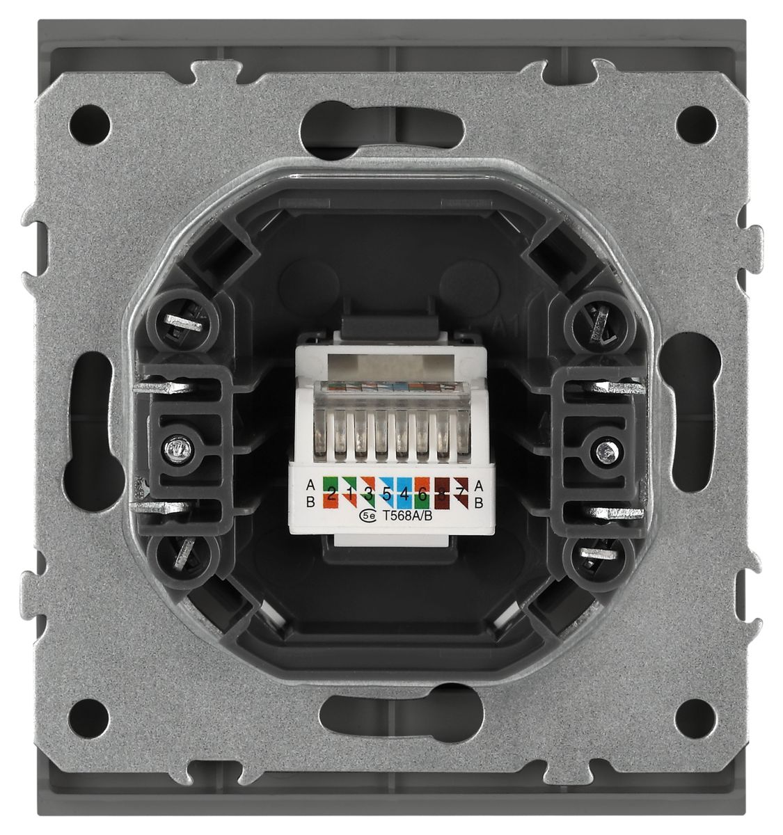 Розетка Эра Arktik 16-3107-06 информационная RJ45 графит Б0070479 в Санкт-Петербурге