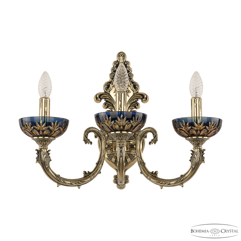 Бра Bohemia Ivele Crystal Florence 7109B15/3/210 GB P Amber-Blue/H-1I в Санкт-Петербурге