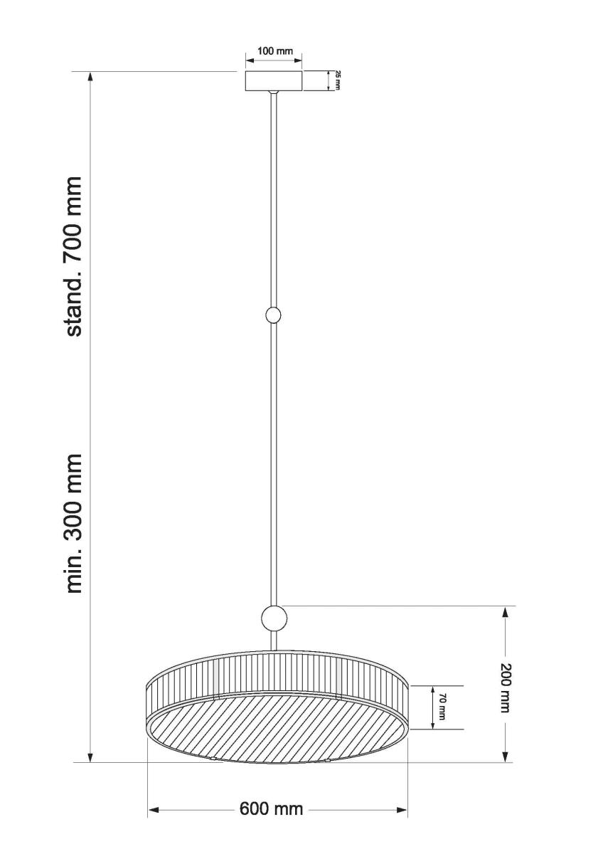 Люстра на штанге Kutek Lavone LAV-ZW-6(P)600-1/R в #REGION_NAME_DECLINE_PP#