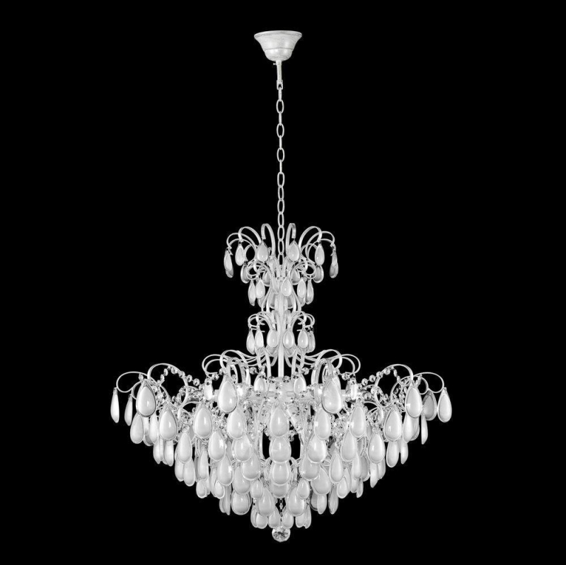 Подвесная люстра Crystal Lux Sevilia SP9 Silver в #REGION_NAME_DECLINE_PP#