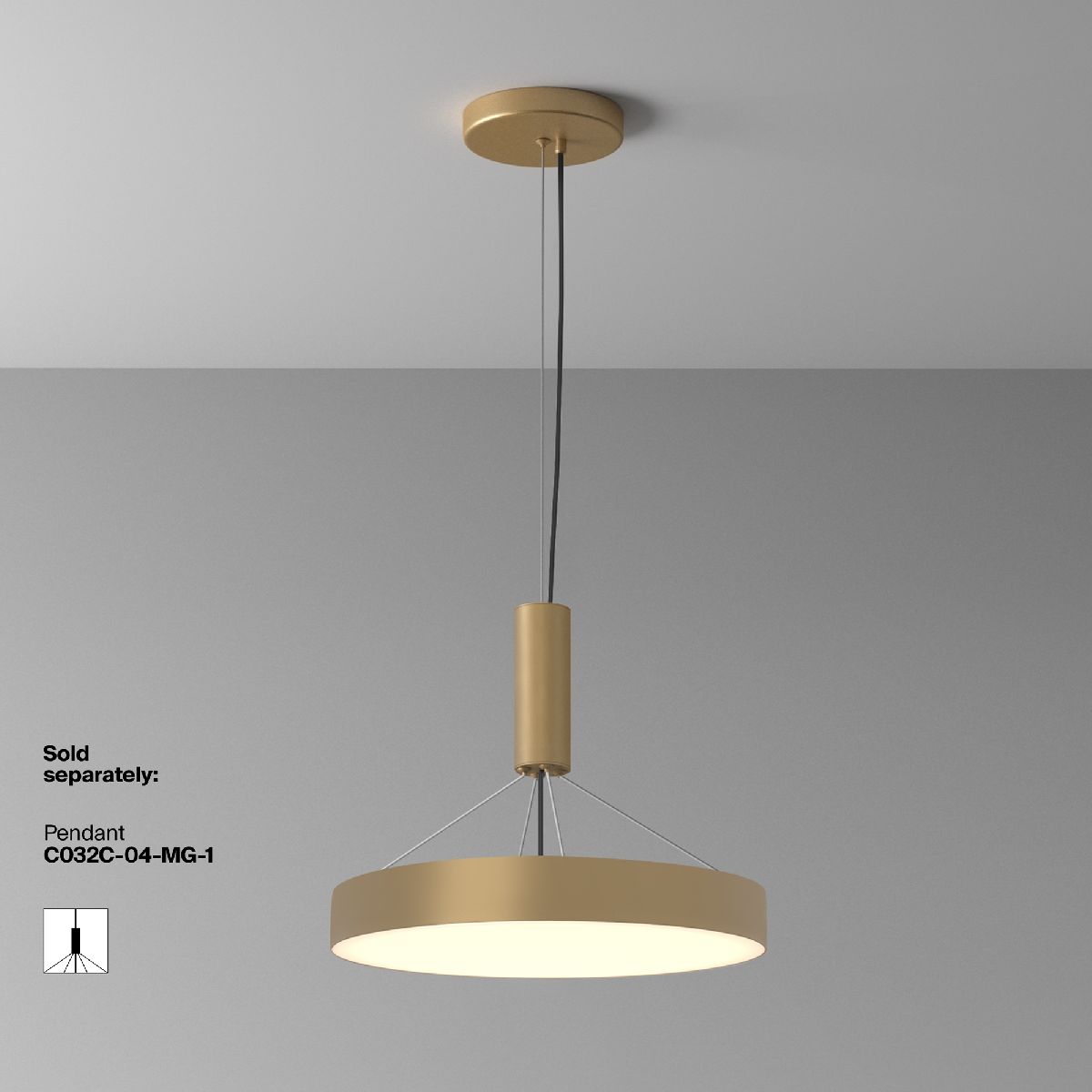 Потолочный светильник Maytoni Zon C032CL-45W3K-RD-MG в Санкт-Петербурге