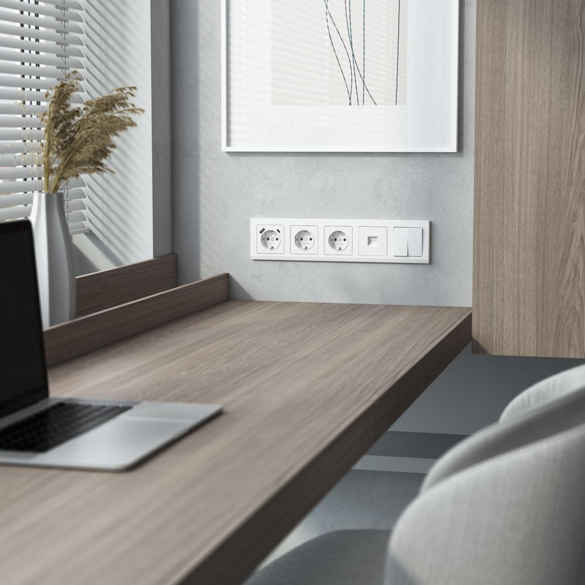 Рамка на 5 постов Werkel Stark белый W0051801 4690389161926 в Санкт-Петербурге