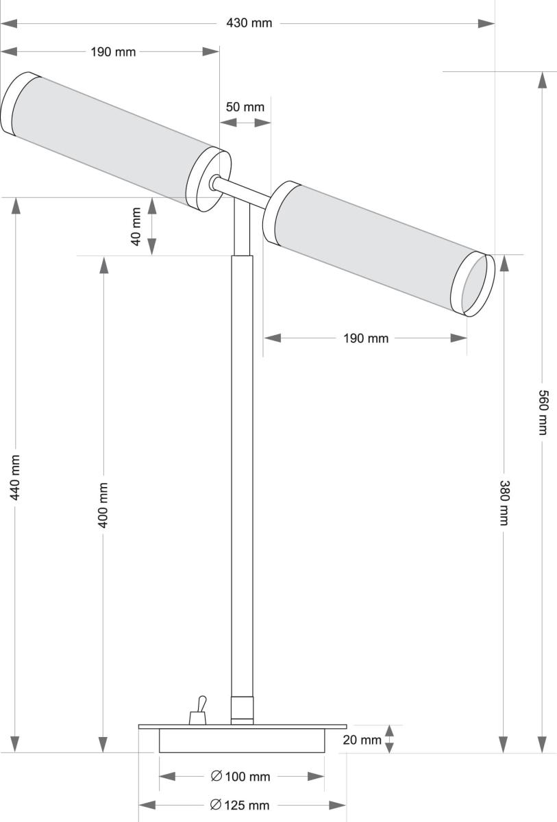 Настольная лампа Kutek Saletto SAL-LG-2(Z) в #REGION_NAME_DECLINE_PP#