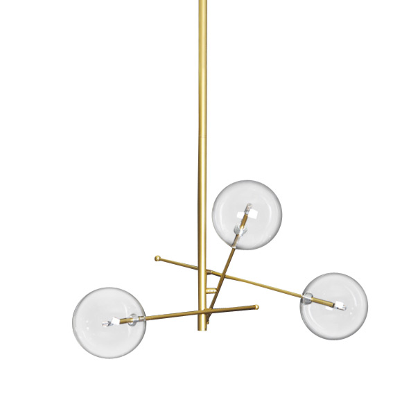 Люстра на штанге Delight Collection Globe Mobile 9307P-3A gold в Санкт-Петербурге