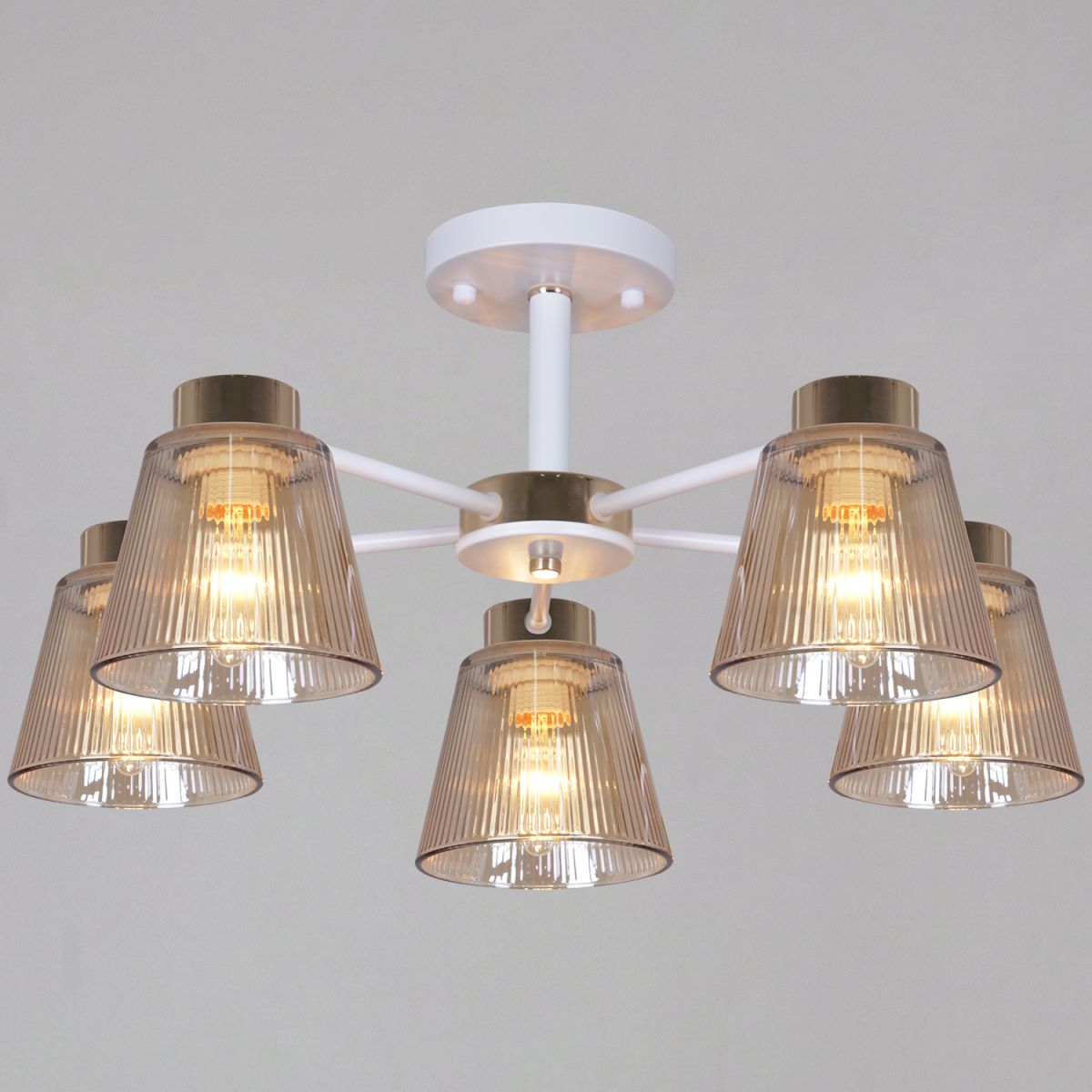 Люстра на штанге Reluce 20560-0.3-05 WH+FG в Санкт-Петербурге