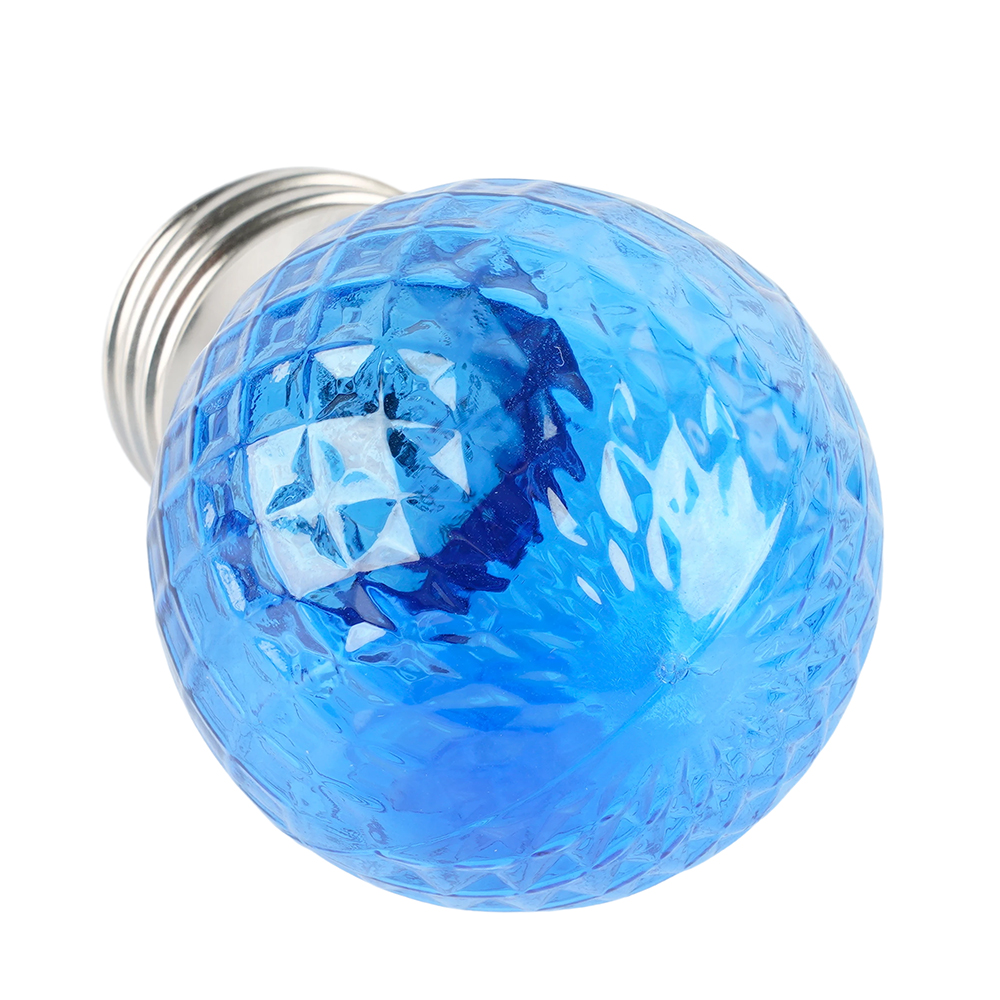 Лампа светодиодная Feron LB-385 шар синий прозрачный E27 1W 230V 52162 в #REGION_NAME_DECLINE_PP#