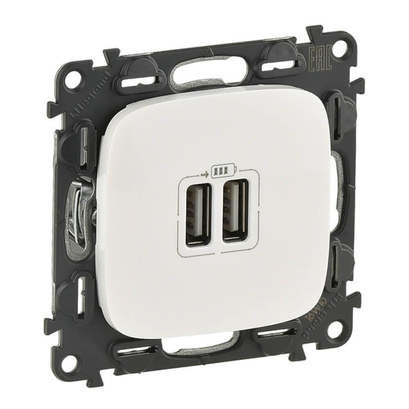 Розетка USB двойная Legrand Valena Allure 240V/5V 1500mA белая 754995 в Санкт-Петербурге
