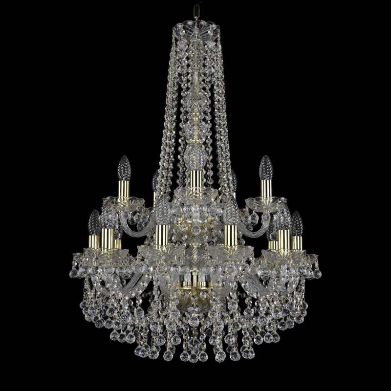 Подвесная люстра Bohemia Ivele 1409/10+5/195/h-83/2d/G в Санкт-Петербурге
