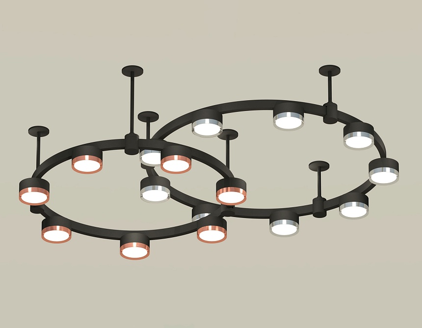 Комплект подвесного светильника Ambrella Light Techno Ring XR92221150 (A9222, A9227, C9238, C9232, N8126, N8118) в Санкт-Петербурге