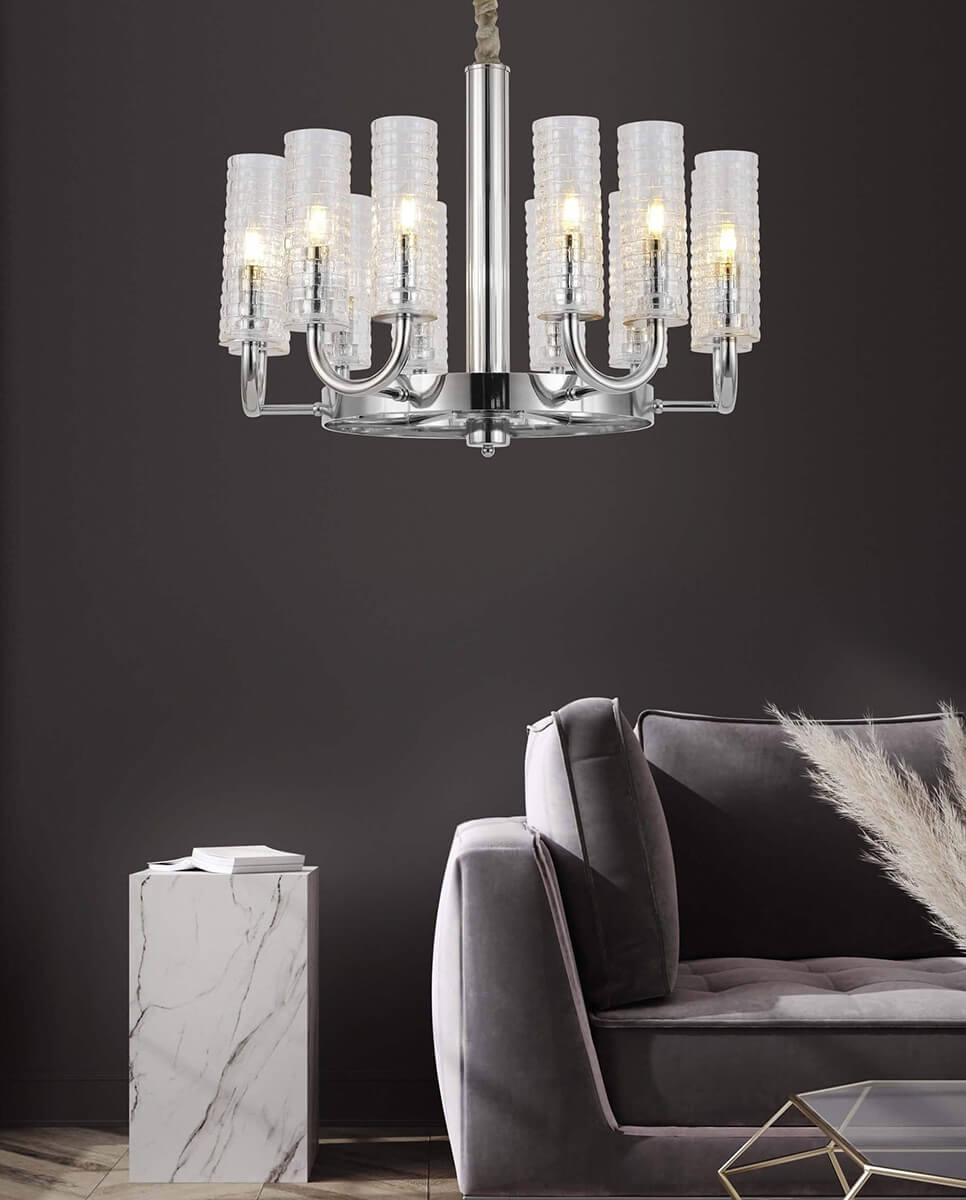 Подвесная люстра Lumina Deco Donatti LDP 8011-12 CHR в Санкт-Петербурге