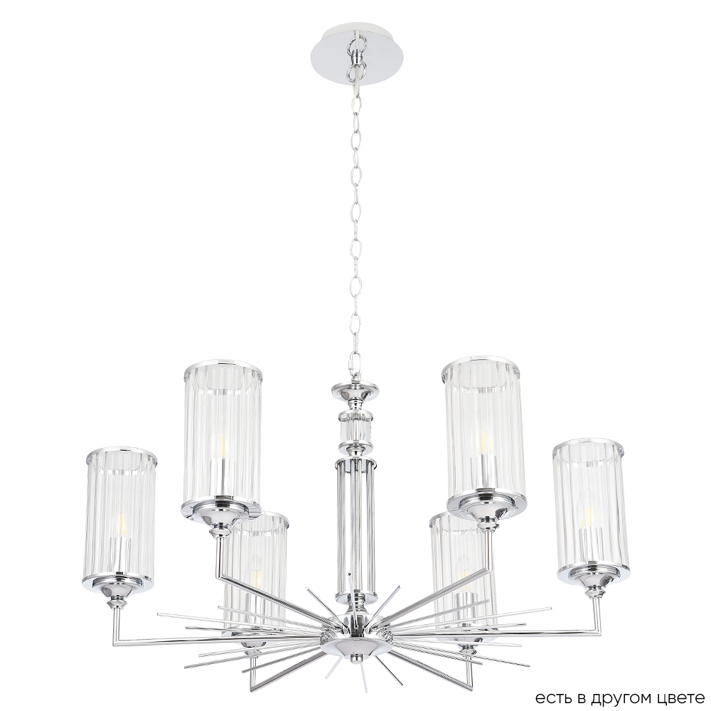 Подвесная люстра Crystal Lux GLORIA SP6 CHROME в #REGION_NAME_DECLINE_PP#