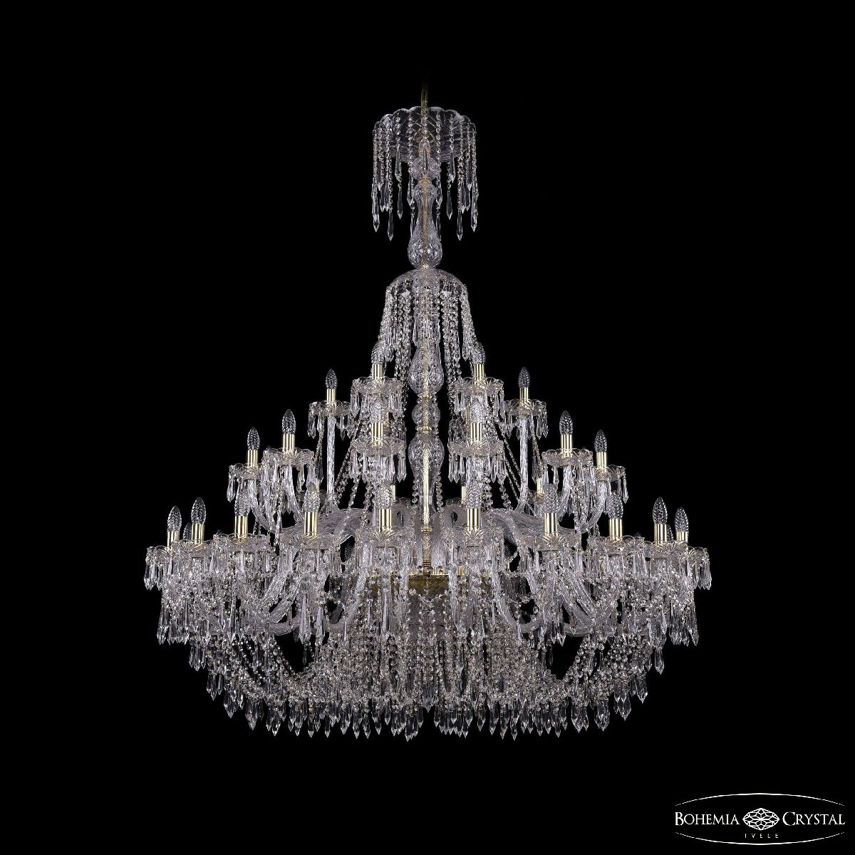 Подвесная люстра Bohemia Ivele Crystal 1403/24+12+6/530/XL-170 G в Санкт-Петербурге