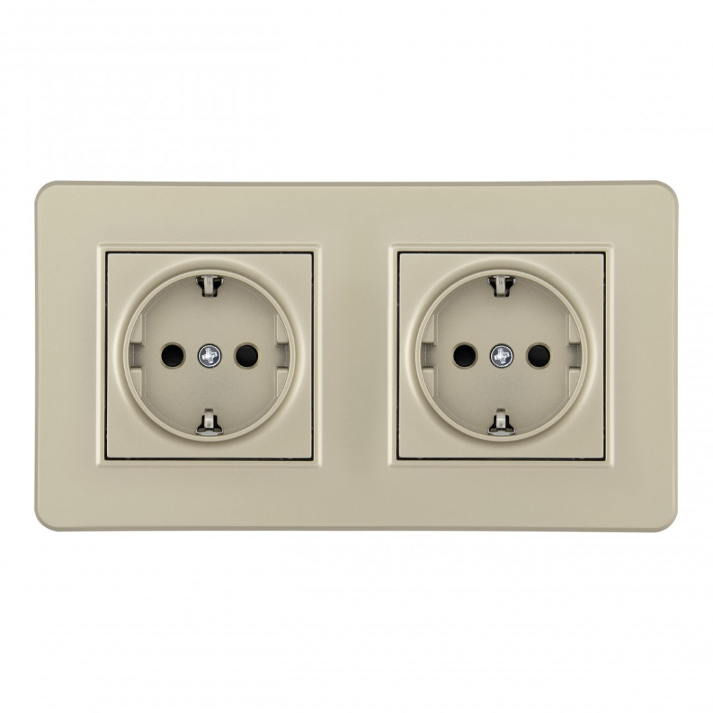 Розетка Arte Milano SET16-2-40-1x2 shampan в Санкт-Петербурге