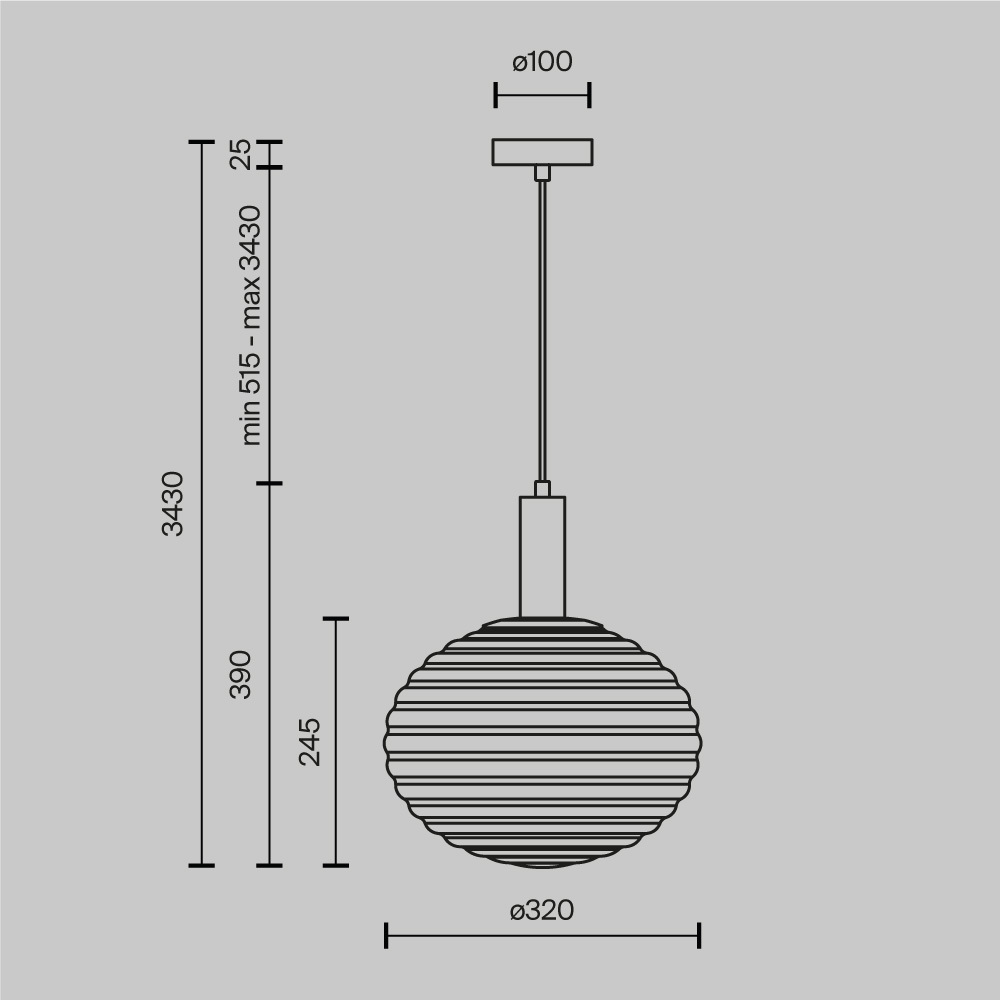 Подвесной светильник Maytoni Reels MOD268PL-01B в #REGION_NAME_DECLINE_PP#